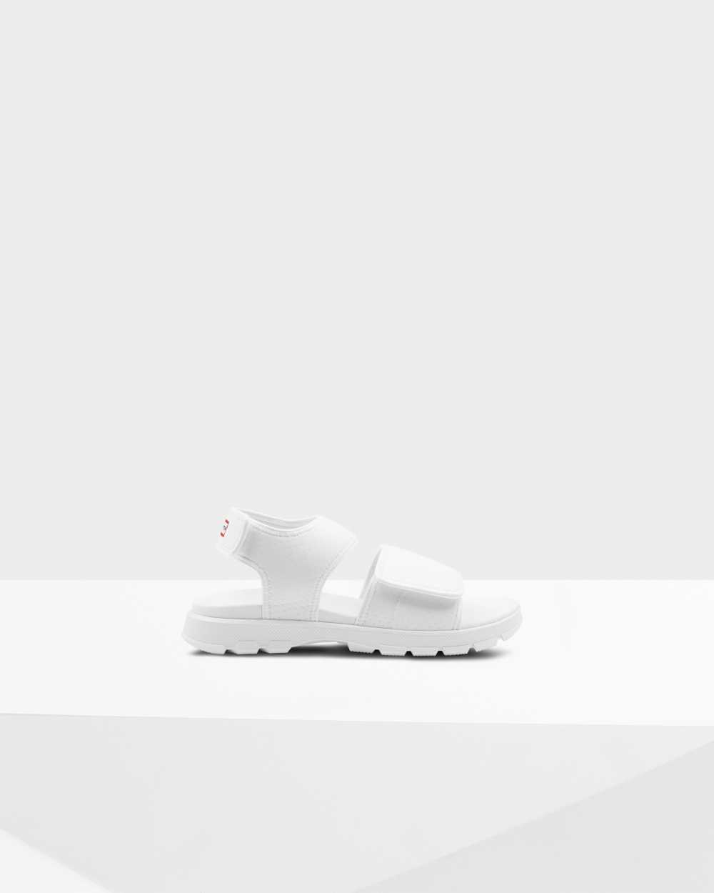 Hunter Original Outdoor Walking Men's Sandals NZ-86726J White